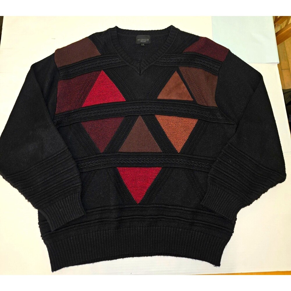 Vintage Leo Chevalier Design men’s pullover sweater in size L/G